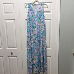 Lilly Pulitzer Sydnee Maxi Seacret Escape size L